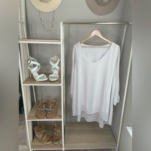 White open arm dress